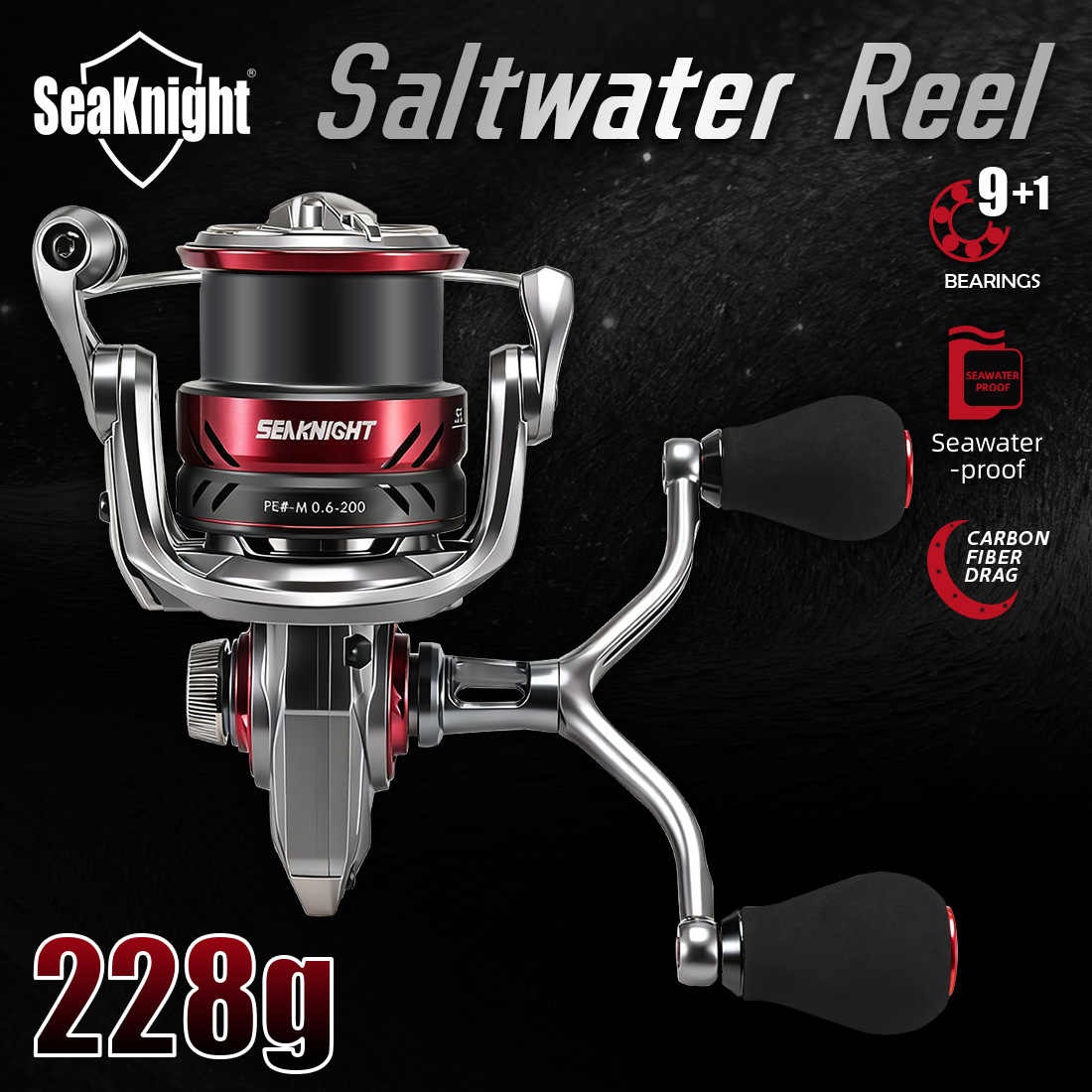 Daiwa Reel Fuego - Moulinet de pêche spinning SeaKnight SLARDAR