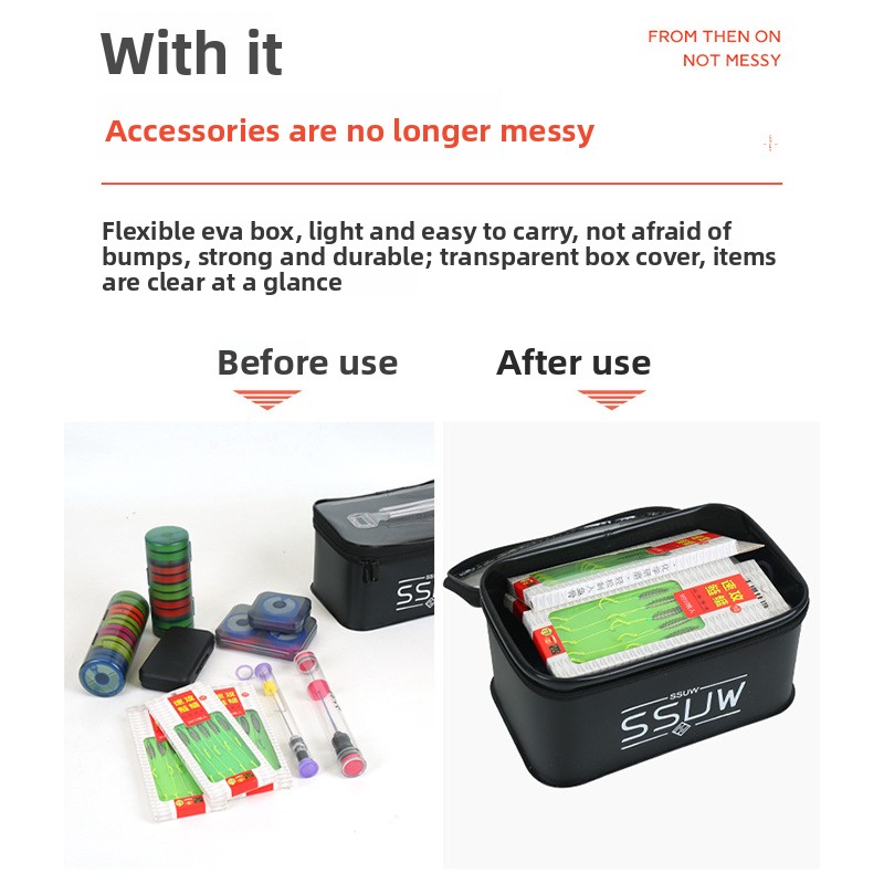 Boîte de pêche portable en EVA - Fish Finder Case avis et prix