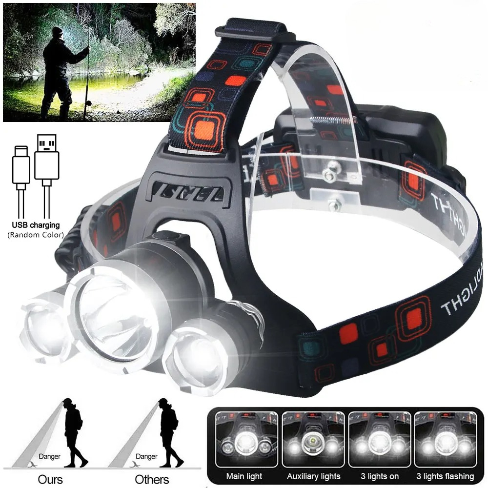 Lampe frontale LED haute puiss - Fish Finder Battery avis et prix